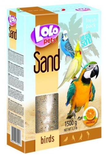 Lolopets pomarančový piesok pre vtáky 1500 g