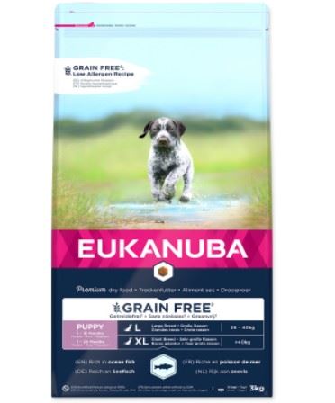 EUKANUBA Puppy &amp; Junior Large &amp; Giant Grain Free Ocean Fish 12kg