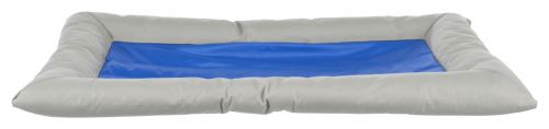 Chladiace obdĺžnikový pelech Cool Dreamer s okrajom šedo / modrý