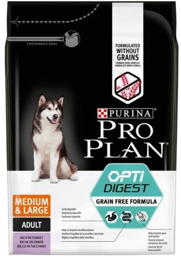 Purina Pro Plan Dog Adult Medium&amp;Largegrain Free morka 2,5kg