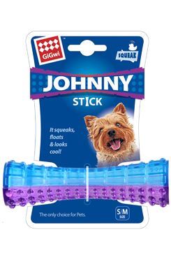 Hračka pes GiGwi Johnny Stick Small aport modro / purpur