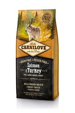 Carnilove Dog Salmon & Turkey for LB Adult NEW 12kg