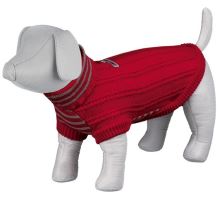 Pletený sveter s rolákom PIAVE červený