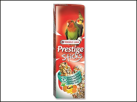 Tyčinky Prestige exotické ovocie pre stredné papagáje 140g
