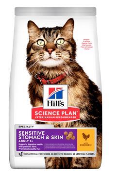Hill &#39;Feline Dry Adult Sensit.Stomach &amp; Skin Chicken