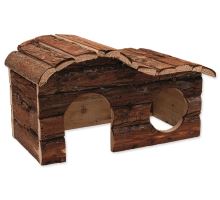 Domček SMALL ANIMAL Kaskada drevený s kôrou 31 x 19 x 19 cm 1ks