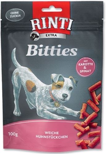Rinti Dog pochúťka Extra Mini-Bits karotka + špenát 100g