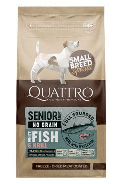 QUATTRO Dog Dry SB Senior/Diéta Ryby&amp;Krill