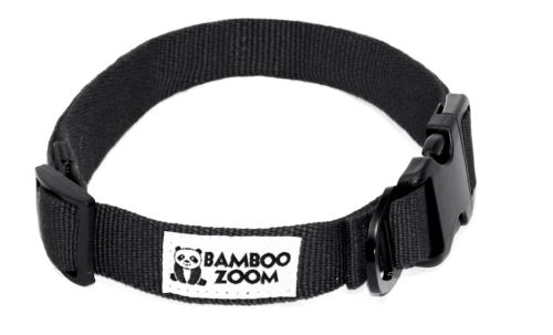 Bamboo Zoom Obojok pre psov čierny