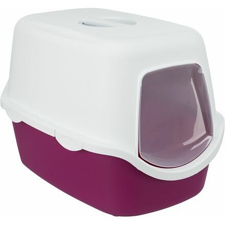 WC VICO kryté s dvierkami, bez filtra 56 x 40 x 40 cm, vínová / biela