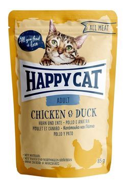 Happy Cat vrecko All Meat Adult Huhn & Ente 85g