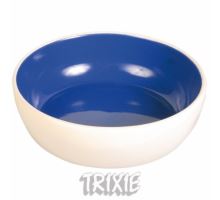 Keramická miska s glazúrou 300ml/12cm - krémovo/modrá