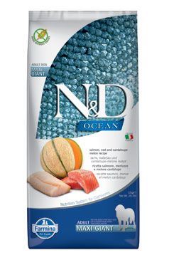 N & D OCEAN DOG Adult Giant Salmon & Cod & Melon 12kg