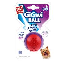 Hračka pes GiGwi Ball loptička S červeno / purpurový