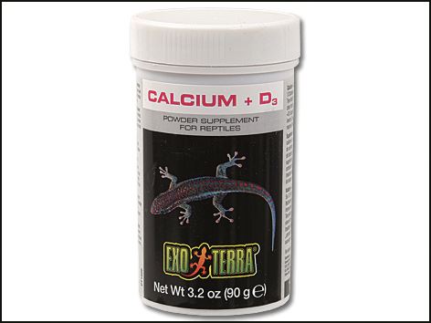 Doplnkové krmivo EXO TERRA kalcium + vitamín D3 90g