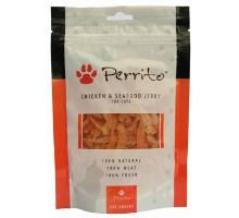 Perrito Chicken &amp; Seafood jerky pre mačky 100g
