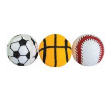 Balenie-tenisový lopta športové pískacie 6,5 cm HIPHOP DOG (3 ks v bal.)
