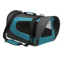 ALINA nylonová prepravná taška so sieťkou 27x27x52 cm - antracit / petrolej max.5 kg