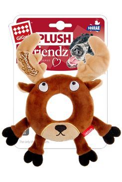 Hračka pes GiGwi Plush Friendz sob s gumovým krúžkom
