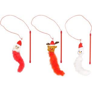 Flamingo Vianočná hračka pre mačky snehuliak / santa / sob