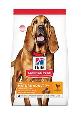 Hill 'Can.Dry SP mature Adult7 + Light Med.Chicken14kg