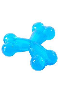 Hračka pes BUSTER Strong S-Bone, svetlo modrá