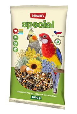 Darwin 's stredné papagáj special 500g