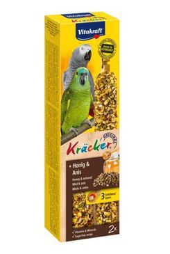 Vitakraft vtáctvo Kräcker honey African parrot tyč 2ks