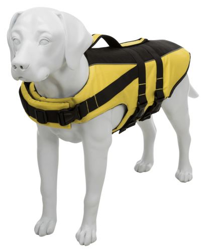 Life Vest plávacie vesta pre psa žlto / čierna