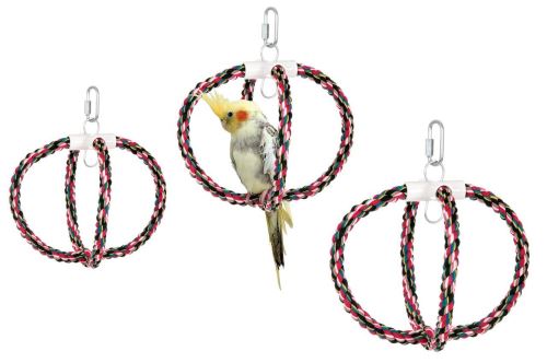 Karlie Závesná bavlnená hojdačka pre vtáky, priemer 24cm