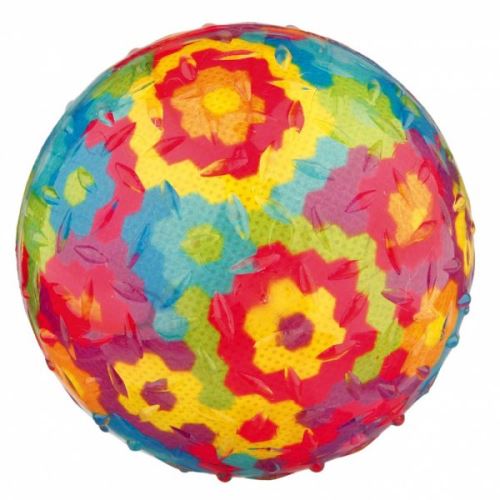Hádzacie rôznofarebný loptu so zvukom, termoplast.guma TPR 8 cm