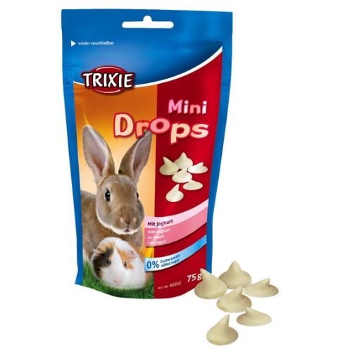 MINI dropsy jogurtové pre morčatá, králiky 75 g