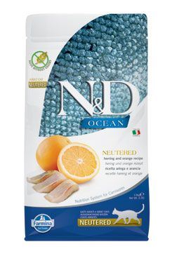 N & D OCEAN CAT Neutered Adult Herring & Orange