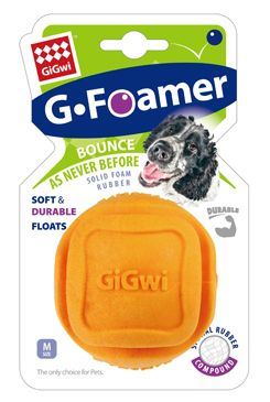 Hračka pes GiGwi Foamer Ball loptička z tvrdenej peny oran