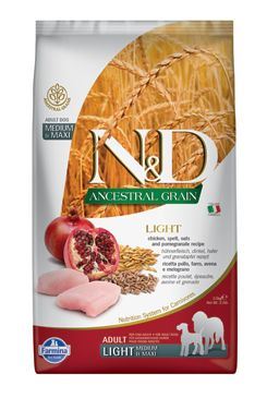 N & D LG DOG Light M / L Chicken & Pomegranate 2,5kg