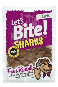 Brit pochoutka Let's Bite Sharks 150g