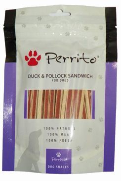 Perrito Duck & Pollock Sandwich pre psa 100g