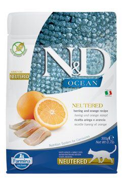 N & D OCEAN CAT Neutered Adult Herring & Orange