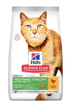 Hill 'Feline Dry SP Adult7 + Senior Vitality Chicken