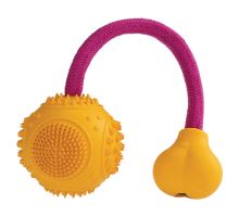 Dentálne mätový loptička s ružovým lanom HipHop