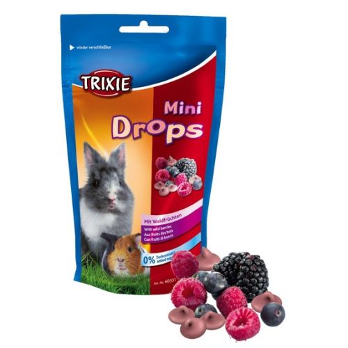 MINI dropsy lesné plody pre morčatá, králiky 75 g