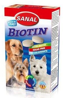 Sanal pes Biotín kalciové tablety s biotín 400g / 4x100g