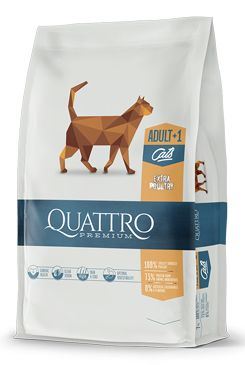 QUATTRO Cat Dry Premium all Breed Adult Hydina