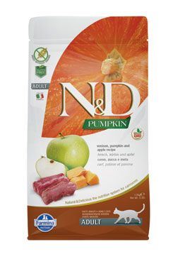 N & D GF Pumpkin CAT Venison & Apple 5kg