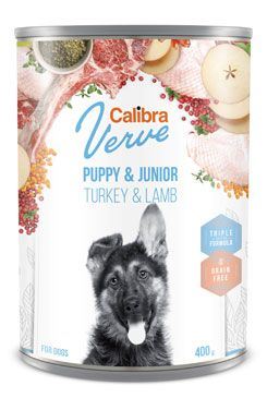 Calibra Dog Verve konz.GF Junior Turkey&amp;Lamb 400g