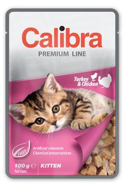 Calibra Cat vrecko Premium Kitten Turkey &amp; Chicken 100g