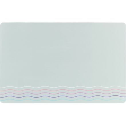 Prestieranie pod misky WAVES, 44 x 28 cm, sivá / vlnky