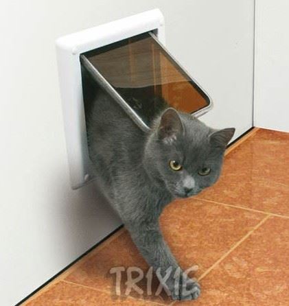 Dvierka mačka plast 4P Freecat DeLuxe Trixie