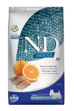 N & D OCEAN DOG GF Adult Mini Herring & Orange 2,5kg