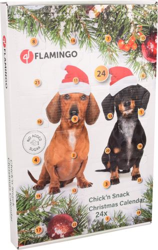 Flamingo Adventný kalendár s kuracími žuvačky